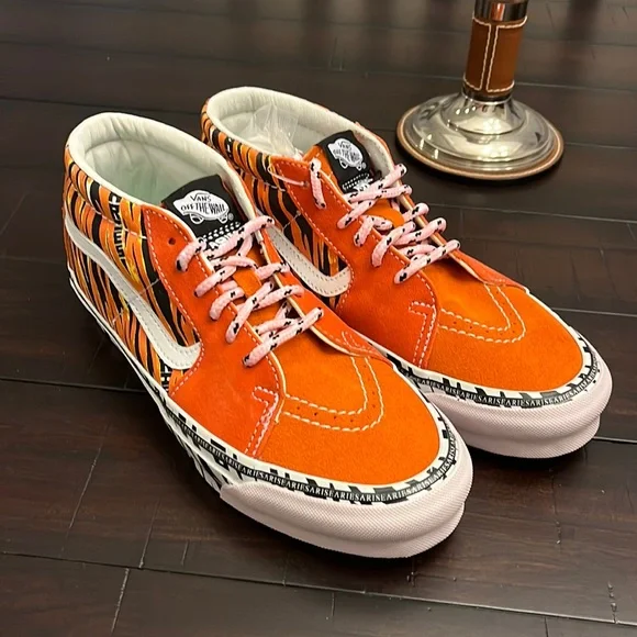Vans OG Sk8-Mid LX Aries Trip Art shoes sneakers new Mens 6.5 or Women’s 8 tiger